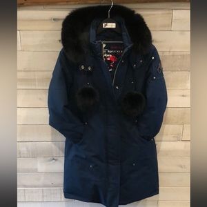 Moose Knuckles Original Stirling Parka in Navy